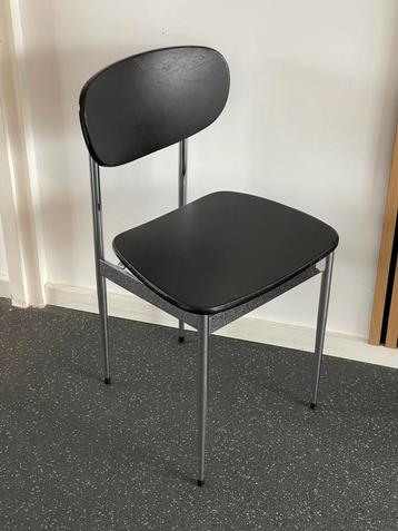 Eetkamerstoelen bureaustoel metaal design 1970 skai leder