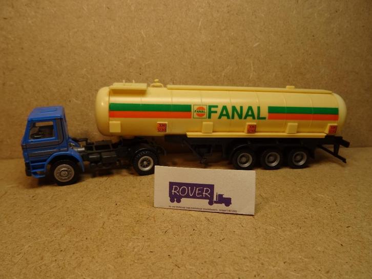 HERPA 1:87, SCANIA 112-H + Tank-Oplegger "FANAL", Zie Foto`s, Hobby en Vrije tijd, Modelauto's | 1:87, Zo goed als nieuw, Bus of Vrachtwagen