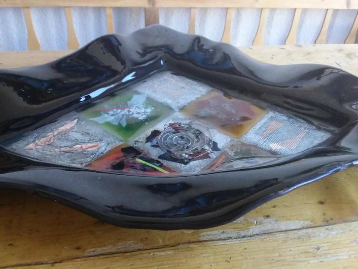 Glaskunst schaal, Antiek en Kunst, Antiek | Glas en Kristal, Ophalen of Verzenden