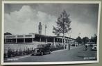 Enschede - Station - oude autos - jaren 50, Ophalen of Verzenden, 1940 tot 1960, Ongelopen, Overijssel
