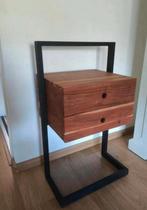 Acacia hout nachtkastje nieuw, Ophalen, Minder dan 45 cm, Nieuw, 70 cm of meer