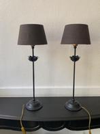lampen met lampenkappen, Ophalen, Gebruikt, Bruin, 50 cm of meer
