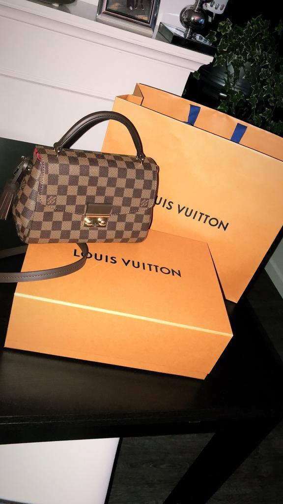 Louis Vuitton tas - Croisette, Sieraden, Tassen en Uiterlijk, Tassen | Damestassen, Zo goed als nieuw, Handtas, Bruin, Ophalen of Verzenden