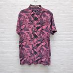 Tommy Hilfiger Polo Shirt Mr L Roze Bladeren Slim Fit, Maat 52/54 (L), Verzenden, Tommy Hilfiger, Th
