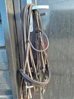 Zeer mooi rondgedraaid donkerbruin stang en trens hoofdstel., Ophalen of Verzenden, Zo goed als nieuw, Dressuur