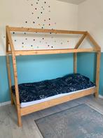 Kinderbed huisje 90x200, Kinderen en Baby's, Kinderkamer | Bedden, 85 tot 100 cm, Ophalen of Verzenden, Zo goed als nieuw, Matras
