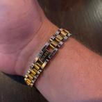 Rolex stijl armband – staal/goudkleur – 20 cm – nieuw, Ophalen of Verzenden, Nieuw