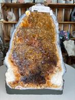 Prachtige gebrande amethist Geode 5,4 kg, Verzamelen, Mineralen en Fossielen, Ophalen of Verzenden, Mineraal