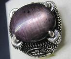 Robijn kattenoog 15 krt %100 natuurlijk zeldzaam design ring, Ophalen, 19 tot 20, Zo goed als nieuw, Dame of Heer