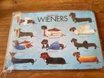 Teckel tinnen bord, Verzamelen, Verzenden, Nieuw, Hond of Kat, Overige typen