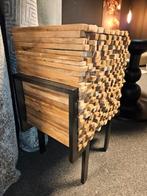 Ladenkast teakhout industrieel, Huis en Inrichting, Kasten | Ladekasten, Teakhout, Nieuw, 3 of 4 laden, Minder dan 100 cm