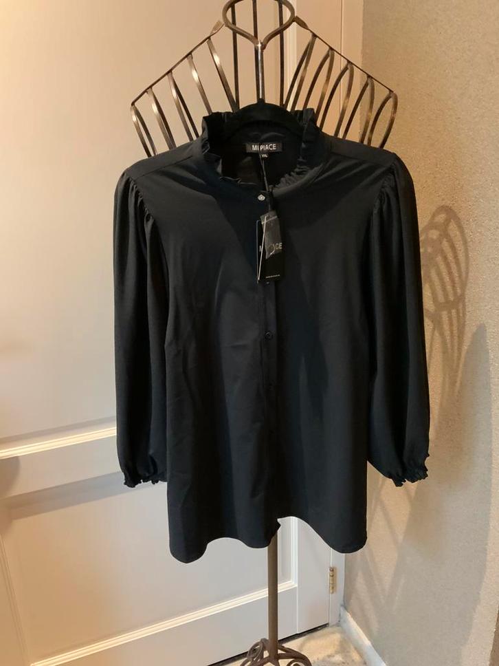 Mi Piace blouse met ballonmouwen in XXL-zwart, Kleding | Dames, Blouses en Tunieken, Nieuw, Maat 46/48 (XL) of groter, Zwart, Ophalen of Verzenden