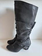 Tamaris Laarzen Zwart Maat 40 - Als Nieuw!, Ophalen of Verzenden, Zo goed als nieuw, Zwart, Hoge laarzen