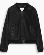 Esprit zwarte leren nubuk bomber jas Mardo jack maat M, Kleding | Dames, Jassen | Zomer, Maat 38/40 (M), Zwart, Nieuw, Ophalen of Verzenden