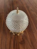 Vintage Plafondlamp glas 25 cm, Huis en Inrichting, Lampen | Plafondlampen, Ophalen of Verzenden, Gebruikt, Glas, Klassiek vintage oud