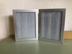 Aluminium Foto frame 2 delig zilverkleurig 30,5x20 cm., Minder dan 50 cm, Metaal of Aluminium, Ophalen of Verzenden, Zo goed als nieuw