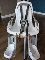 fietsstoel voor en achter, Fietsen en Brommers, Fietsaccessoires | Fietsstoeltjes, Ophalen, Gebruikt, Qibbel, Voetsteuntjes