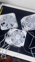8x NZXT RGB Fans – wit (6120 mm + 2140 mm), Computers en Software, Computerkoelers, Ophalen, Zo goed als nieuw, Luchtkoeling