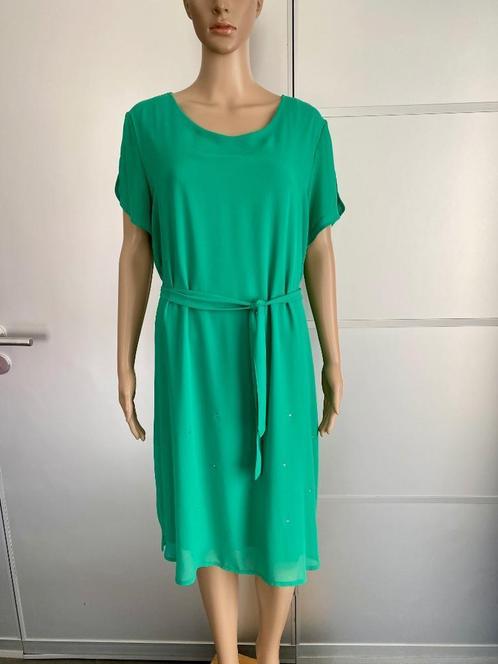 H548 Che Cosa maat L=40/42 jurk jurkje groen, Kleding | Dames, Jurken, Zo goed als nieuw, Maat 42/44 (L), Groen, Knielengte, Ophalen of Verzenden
