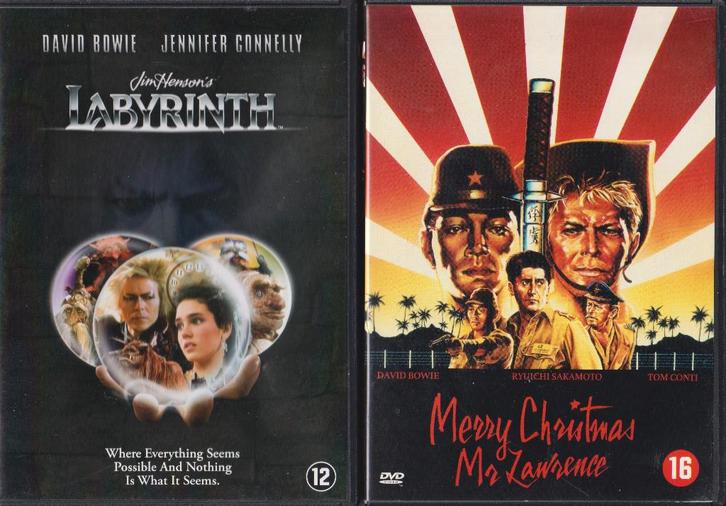 Labyrinth + Merry Christmas Mr. Lawrence ( David Bowie ), Cd's en Dvd's, Dvd's | Overige Dvd's, Gebruikt, Alle leeftijden, Ophalen