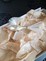 prachtige vogel met glazen oogje in meer zilver kleuring, Diversen, Kerst, Ophalen of Verzenden, Gebruikt