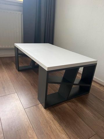 Salontafel wit blad, grijze poten - 105x60x40cm beschikbaar voor biedingen