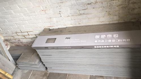 PVC Clickvloer – Basic Grijs | ca. 60 m² | Incl. Ondervloer, Huis en Inrichting, Stoffering | Vloerbedekking, Zo goed als nieuw