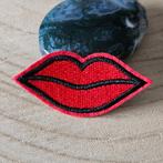 Strijk embleem applicatie Patch Mond, D, Nieuw, Ophalen of Verzenden, D