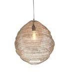 Oosterse hanglamp messing 46 cm - Nidum Mena japandi HK, Japandi / scandinavisch, Ophalen of Verzenden, Zo goed als nieuw, Metaal