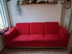 Gratis - Rode Driepersoonsbank - Direct op te halen!, Ophalen, Gebruikt, Driepersoons, 75 tot 100 cm