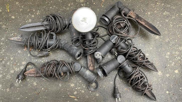 Bega tuinverlichting - prikspots (8x), Tuin en Terras, Buitenverlichting, Gebruikt, Spots, Minder dan 50 watt, Netvoeding, Ophalen of Verzenden