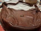 Dames Leren Schoudertas. Rossi Made In Italy., Overige merken, Bruin, Ophalen of Verzenden, Zo goed als nieuw
