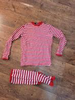 Dorus strepenshirt en sokken carnaval 158-164, Ophalen of Verzenden, Zo goed als nieuw, 158 t/m 164, Meisje