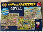 Jan van Haasteren legpuzzels, 3 x 1000 stukjes, Hobby en Vrije tijd, Denksport en Puzzels, Zo goed als nieuw, Ophalen