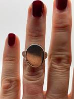 Z646 Prachtige zilveren zegelring maat 16,75, Sieraden, Tassen en Uiterlijk, Antieke sieraden, Ophalen of Verzenden, Zilver, Ring