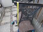 Bank leuningen  antiek 2 sets + 1 set tafel gietijzer, Tuin en Terras, Tuinbanken, Ophalen, Gebruikt, Metaal