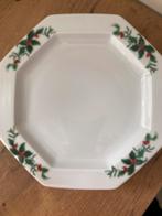 Kerst servies Schumann Germany 4 diner borden octogonaal, Antiek en Kunst, Antiek | Servies los, Ophalen of Verzenden