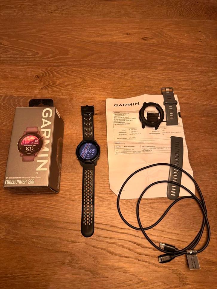 Garmin Forerunner 255 zeer netjes, Sieraden, Tassen en Uiterlijk, Sporthorloges, Zo goed als nieuw, Android, Zwart, Ophalen of Verzenden
