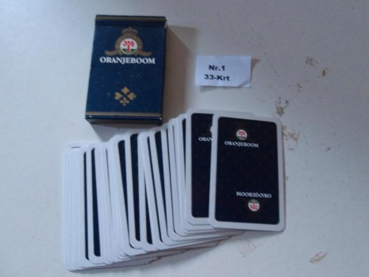 Oranjeboom bier speelkaarten (nr.1) 33-Krt., Verzamelen, Biermerken, Nieuw, Overige typen, Oranjeboom, Ophalen of Verzenden