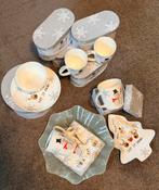 Kerstservies met sneeuwpop motief, Ophalen of Verzenden, Zo goed als nieuw