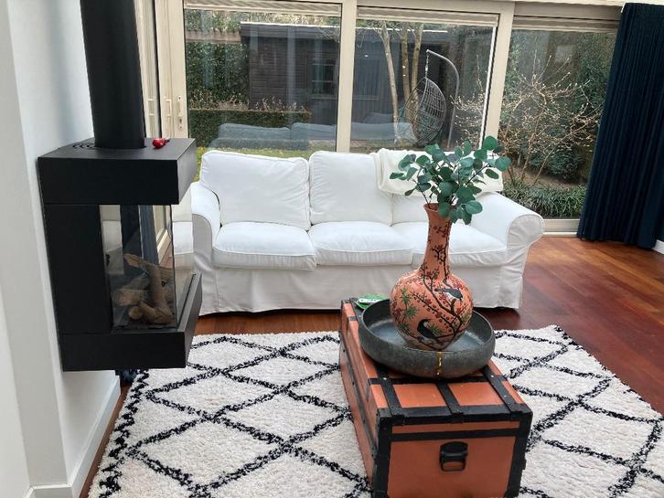 Ektorp drie zitsbank Ikea in goede staat, Huis en Inrichting, Banken | Bankstellen, Gebruikt, Driepersoons, 200 tot 250 cm, 75 tot 100 cm