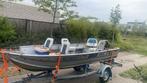 Aluminium visboot 4,5 meter met 20 pk suzuki 4 takt, Ophalen of Verzenden, Zo goed als nieuw, Motor en Techniek, Motorboot