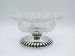 Kristallen schaal, zilveren voet, J.G. Grebe Jr, Rotterdam, Verzenden