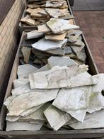Marmer Flagstones minstens 5 m2., Tuin en Terras, Grind, Keien en Split, Ophalen, Wit, Overige typen, Zo goed als nieuw