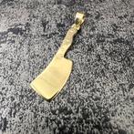 14 karaat gouden hanger bijl hak mes slager kapmes, Ophalen of Verzenden, Zo goed als nieuw, Goud, Kruis of Symbool