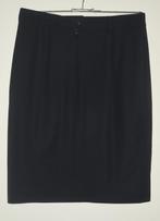 Zuiver scheerwol Escada rok donker blauw m 44 Margaretha Ley, Blauw, Maat 42/44 (L), Escada, Ophalen of Verzenden