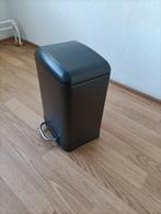 Zwarte pedaalemmer - Zo goed als nieuw, Ophalen, Met pedaal, Zo goed als nieuw, Minder dan 10 liter