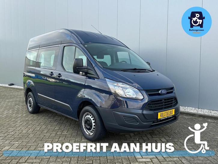 Ford Transit Custom 2.0 Rolstoelbus Rolstoelzitplaats Rolsto, Auto's, Bestelauto's, Bedrijf, Te koop, Aangepast voor mindervaliden