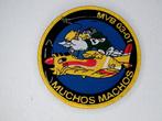Patch opleiding Marinevlieger MVB 03-01 Muchos Machos, Verzenden, Marine, Nederland, Embleem of Badge