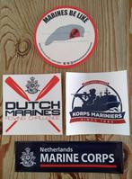 3 Stickers + Bierviltje Korps Mariniers, Verzamelen, Overige typen, Zo goed als nieuw, Verzenden